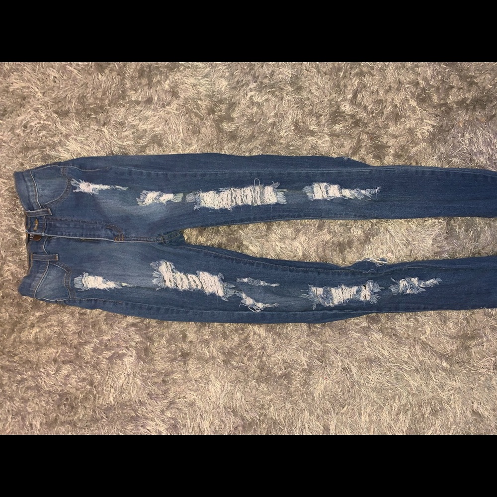 Fashion nova distress jeans